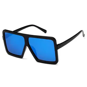 Ottenere campioni gratuiti 2024 occhiali da sole rettangolari oversize per PC multicolori di alta qualità