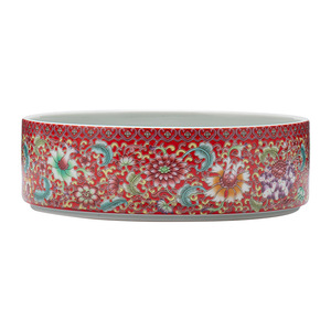 Plato de Frutas Esmaltado para Bodas, Redondo, de Porcelana, Estilo Chino Rojo, para Celebraciones de Boda y Uso Doméstico - Product Image 5