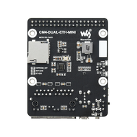 Raspberry Pi modul komputasi 4 papan dasar Gigabit ETH * 2 40PIN GPIO USB2.0 * 1 Fan Header 5V SH1.0 Dual ETH