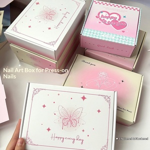 Caja de Papel Corrugado para Joyería, Diseño de Degradado de Doble Cara, para Anillos de Cabello, Gruesos, para Niñas, Foshan - Product Image 1