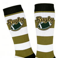 Chaussettes de football compressives et rembourrées anti-choc avec zones de protection contre les impacts pour la prévention des blessures lors des tackles – Idéales pour les amateurs de sports d'élite au printemps