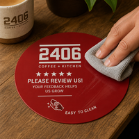 Pegatina NFC de Acrílico Personalizada con Recopilación de Reseñas para Redes Sociales para Tiendas