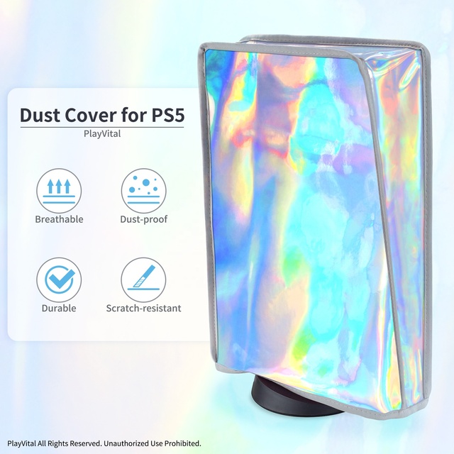 Anti Scratch Waterproof Cover Sleeve Soft Neat Lining Dust Guard Nylon Dust Cover for Ps5 Console Digital & Disc Edition