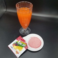 Poudre à boisson instantanée, mélange de fruits, 1 capacité de 15g pour 2 litres