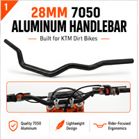 Guidon de moto 28 mm 7050 997 pour KTM EXC EXCF SX SXF XC XCW 150 200 250 300 350 450 Six Day Dirt Bikes
