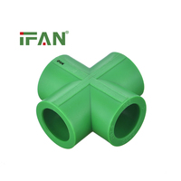 IFAN Meilleur Prix Matériaux de Plomberie PPR Tuyaux et Raccords en Plastique Coudes, Union, Tés, Manchons, Raccords d'Eau PPR