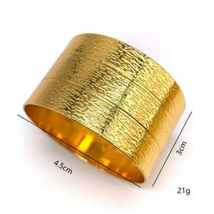 Spot Gold Weihnachts-Serviettenring Rund Serviettenhalter Papierhandtuchring Tischdeckenring Legierung Minimalistischer Stil - Product Image 5