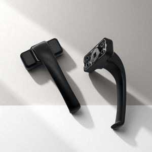 Ban Công Mới Nhà Bếp Màu Đen Mờ Nghiêng Và Biến Nhôm Hợp Kim Cửa Cửa Sổ Trượt Đòn Bẩy Cửa Khóa Xử Lý - Product Image 1