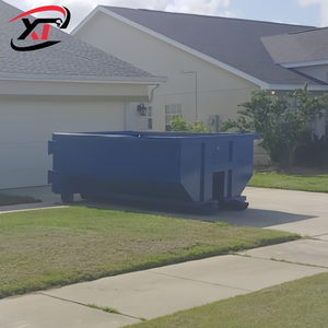 בניין פסולת בניין לגלגל על גליל מיכל חד פעמי משאית חד פעמי, מותאם אישית לגלגל את dumpers - Product Image 3