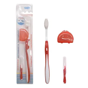 Brosse à dents en forme de V à poils souples, brosse à dents orthodontique V-Trim pour appareils dentaires et orthodontie, petite tête - Product Image 6