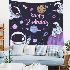 Tissu d'arrière-plan rectangulaire/anniversaire nouveau style ins photo net <span class=keywords><strong>tapisserie</strong></span> rouge dessin animé pour enfants décoration de chambre de bébé clown suspendu - Product Image 6