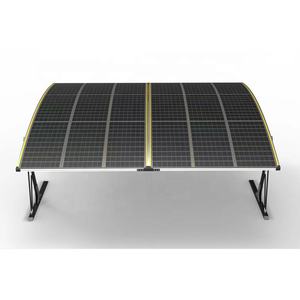 Abri de voiture moderne et simple <span class=keywords><strong>en</strong></span> aluminium, imperméable, résistant aux UV, avec <span class=keywords><strong>bois</strong></span> naturel pour garage extérieur pour <span class=keywords><strong>2</strong></span> <span class=keywords><strong>voitures</strong></span> - Product Image 1