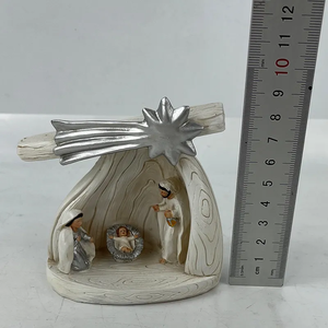 Set di presepe in resina personalizzato statuetta di natale cattolico religioso modello di decorazione da tavolo statua stile casa chiesa regali artigianato arte - Product Image 2