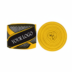 Gants de boxe Muay Thai en coton personnalisés 2025, bandages de poignet ArtiCraft CBW-040WT-MIX12, style mexicain, nombreuses caractéristiques de sécurité - Product Image 1