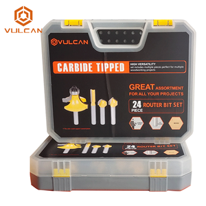 Jeu de mèches de routeur CNC 24 pièces, outils de <span class=keywords><strong>fraise</strong></span> avec étui de transport, mèches de routeur à bois - Product Image 6