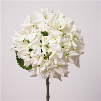 Cabeza de Flor de Hortensia Artificial con Tacto Realista, para Decoración de Paredes de Boda, Fondo para Despedida de Soltera, Flores al por Mayor