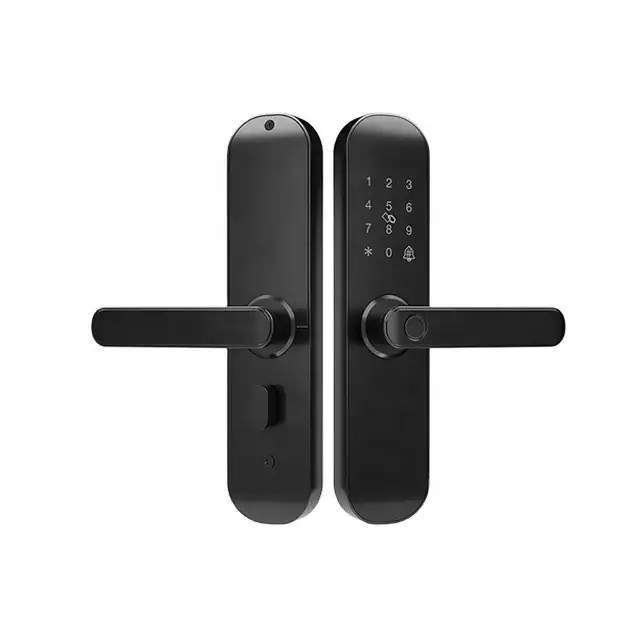 Bottom Price Fingerprint Tuya Smart Wifi Home Automatic Door Lock Security System with APP Remote Control PST-E202