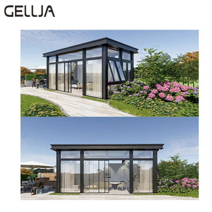 America Design <span class=keywords><strong>Casa</strong></span> de vidrio prefabricada de bajo costo <span class=keywords><strong>Solarium</strong></span> Sunroom Invernadero by Home <span class=keywords><strong>Mejor</strong></span> precio <span class=keywords><strong>Solarium</strong></span> Sunrooms Casas de vidrio - Product Image 2