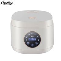 Mini cuiseur à riz électrique Nouveau style Revêtement céramique numérique Pot intérieur Appareil ménager multifonction avec boîtier en plastique