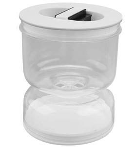 Wholesale Cross Border New Kitchen Wet Dry Separation Hourglass Jar Plastic Container for Food <b>Storage</b> & Kimchi Pickle - Product Image 1