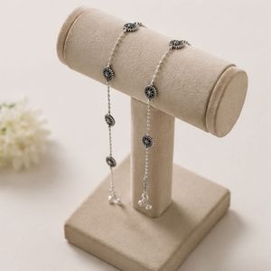 Dviti Jewels - Tobilleras de Plata 925 para Mujer, Diseño Floral Oxidado, Modernas, para Uso Diario o de Fiesta, Joyería Tradicional y Elegante - Product Image 5