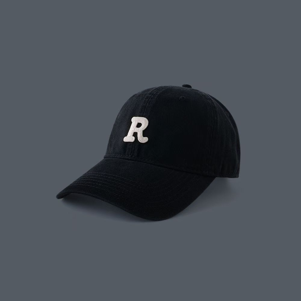 Casquette de baseball avec logo R [Noir]
