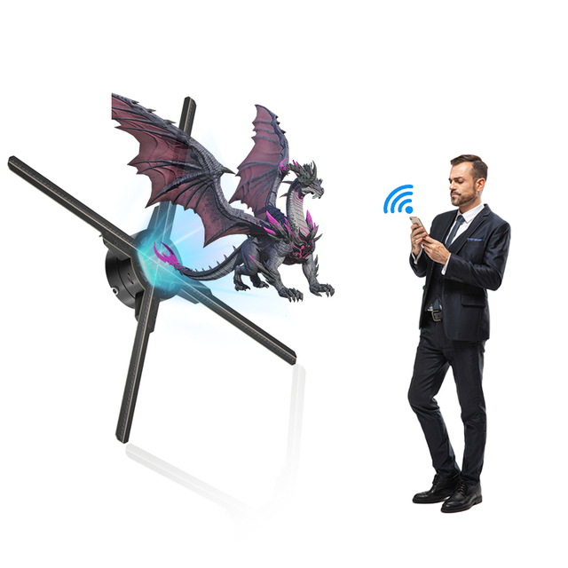 Creality 52cm Indoor 3D Hologram Projector Fan with Shining Logo Screen for Halloween & Christmas for Outdoor Use OEM Available
