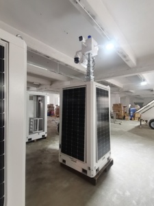 Năng lượng mặt trời ánh sáng Cube năng lượng mặt trời Camera An Ninh tháp với 360 xoay máy ảnh cho xây dựng trang web ngoài trời - Product Image 3