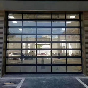 Porta del <span class=keywords><strong>Garage</strong></span> in Alluminio Ikealuminum 2023 Moderna e Automatizzata per Due Auto, Porta del <span class=keywords><strong>Garage</strong></span> Nera in Alluminio - Product Image 1