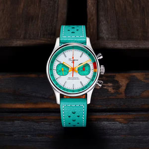 Montre Chronographe Mécanique Homme ST19 à Mouvement Col de Cygne, Verre Saphir, Style Pilote et Course, Nouveau Modèle, Meilleures Ventes - Product Image 1