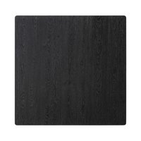 Table basse carrée moderne en bois massif noir, table centrale en bois, table basse de salon, table à thé de faible hauteur