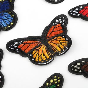 Hot Sell Multi Color butterfly Design Iron on Embroidery Patches for Clothes - Product Image 5