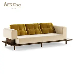 Диван роскошный диван 3-местный мебель для гостиной Двухместный кожаный тканевый диван