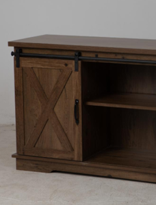 Moderno stile fattoria <span class=keywords><strong>LED</strong></span> <span class=keywords><strong>TV</strong></span> elettrica Stand scorrevole X <span class=keywords><strong>porta</strong></span> fienile Design grige lavate <span class=keywords><strong>pannello</strong></span> di legno per soggiorno mobili X-fienile - Product Image 4