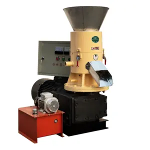 Wood Pellet Mill Small Poultry Feed Production Machine Flat Die Wood Pellet Process