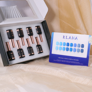 Blue High Saturation LED Gel Beginners Friendly Self Leveling UV Gel Wholesale High-quality Blue UV Gel <b>Kit</b> - Product Image 6