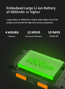 Android os13.0 4G dữ liệu Wi-Fi RFID hàng tồn kho 2D Máy quét mã vạch cầm tay gồ ghề <span class=keywords><strong>PDA</strong></span> máy quét - Product Image 4