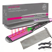 China Dongguan Ce Certification <strong>Wide</strong> <strong>Plate</strong> Dubai Digital Private Label Lcd Eco Beauty Friendly Led <strong>Hair</strong> <strong>Straightener</strong>