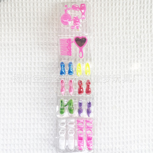 Accessoires pour poupées, chapeaux, chaussures, sacs, ensembles de jouets, accessoires, miroirs, peignes, jouets miniatures en blister pour jeux d'imitation - Product Image 3