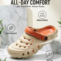 Chaussons et sandales d'été antidérapants en EVA personnalisés, tendance 2026, bicolores pour hommes – Vente en gros directe usine chinoise, succès commercial