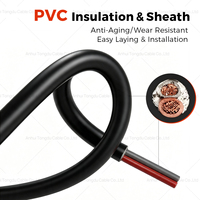 Câble de commande flexible 2 conducteurs 2x6mm² H05VV-F RVV en cuivre souple isolé et gainé PVC IEC 60227 300/500V pour câblage d'équipement