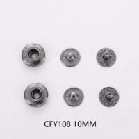 Boutons-pression en laiton de haute qualité en gros, attaches à ressort métalliques, boutons-pression à 4 branches pour vêtements