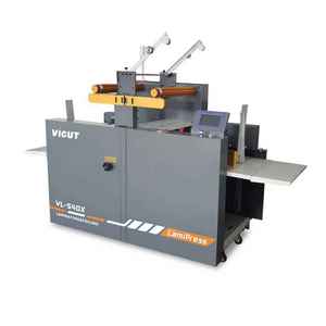 Stable Hydraulic Large Format Dual Mode Roll Film Overlay Equipment PLC Controlled Hot Cold <b>Laminating</b> Station with Adjustable - Product Image 2