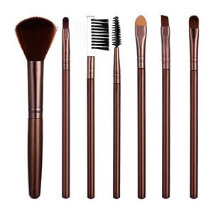 7-Piece Makeup <b>Brush</b> Set Synthetic Hair Professional Cosmetic Tools For Face Blush Eyebrow Application - Product Image 2