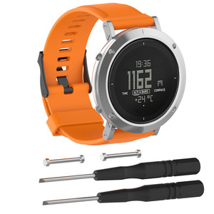 Bracelet de montre de sport en caoutchouc de silicone de remplacement pour <span class=keywords><strong>suunto</strong></span> <span class=keywords><strong>core</strong></span> essential - Product Image 1