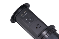 Prise de courant intelligente standard américaine de prise de courant de levage de bureau avancée avec des meubles de bureau USB type-c