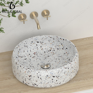 Lavabo Moderno de Superficie Sólida de Terrazo, Marca OEM Modelo DS-1431A, Colección de Lavabos Elegantes de Venta al por Mayor de Fábrica - Product Image 5