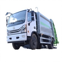Camion compacteur à moteur diesel Dongfeng 8CBM, camion de ramassage des déchets à chargement arrière, véhicule de gestion des déchets, norme d'émission EURO 5