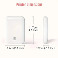 Imprimante Photo Couleur Professionnelle HPRT MT53 de Poche pour Photos d'Identité, Format Mini 3 Pouces, Portable pour Téléphone Mobile