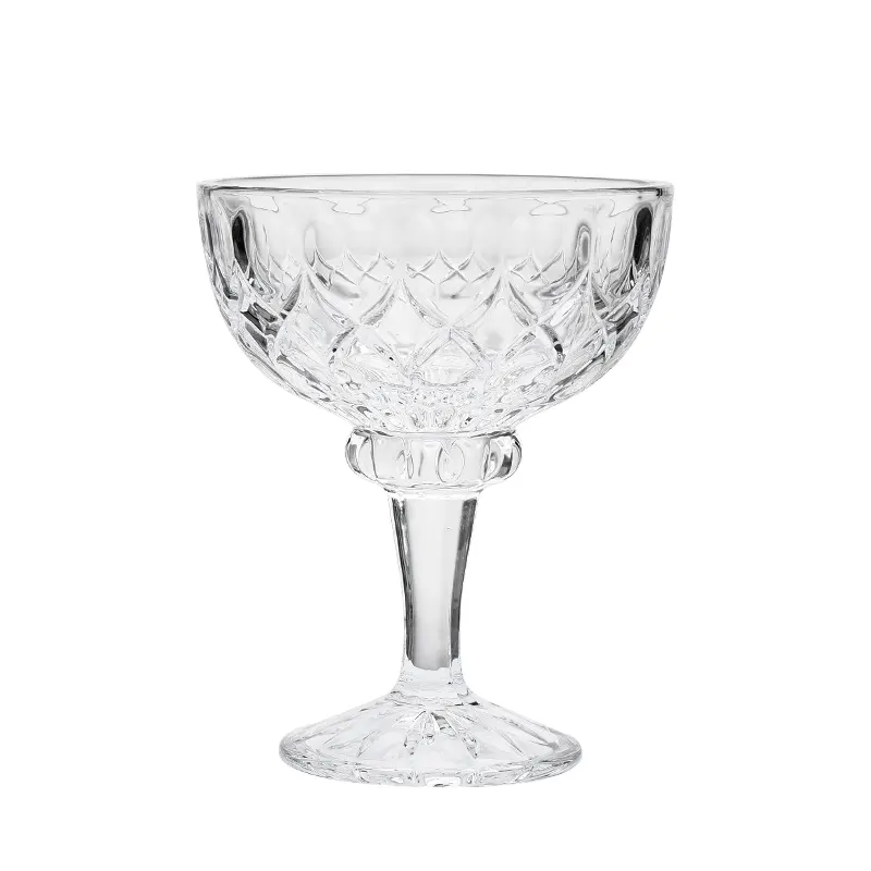 Vasos de cristal de postre de helado transparente de 8oz, cuencos, copas, pudín, té de la leche, Chocolate caliente, batido de leche, jugo, yogures, tazas